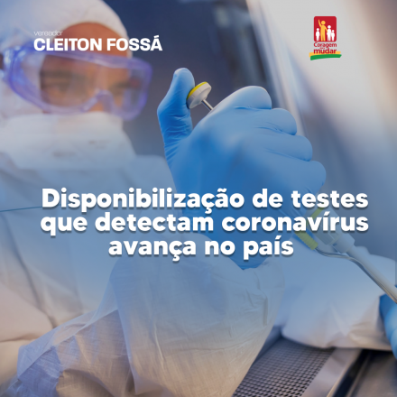 Cleiton Fossá Diante do cenário da pandemia do coronavírus, o diagnóstico dos casos através de testes, faz-se necessário principalmente, porque desta forma, se identifica onde o...