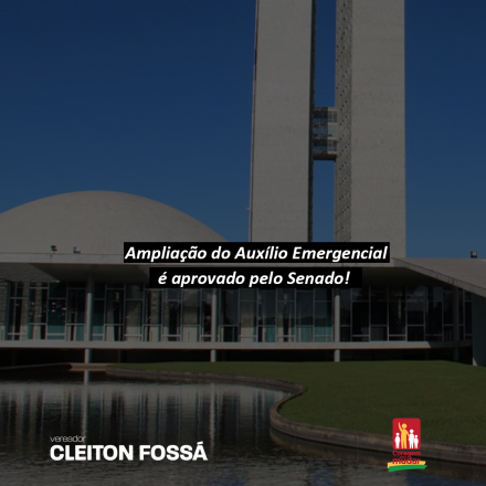 Cleiton Fossá Nesta quarta-feira (22) o Senado aprovou o projeto que inclui novos grupos para receber o auxílio emergencial e altera alguns requisitos. Agora o texto segue para a sanção...