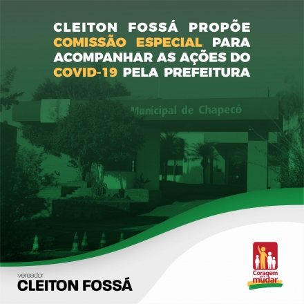 Cleiton Foss        A Câmara de vereadores de Chapecó, aprovou na sessão da última quarta-feira (22), o Requerimento Nº 70/20, de autoria do vereador Cleiton Fossá, que prevê a...