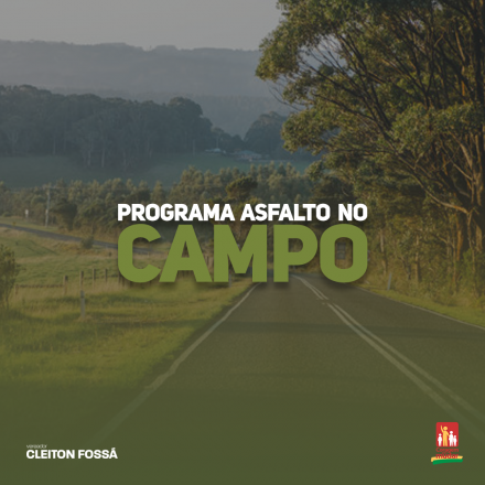 Cleiton Foss O vereador de Chapecó, Cleiton Fossá, preocupado com a população do campo, através do Projeto de Lei Ordinária (L) 25/2020, busca a criação do Programa Asfalto no Campo....