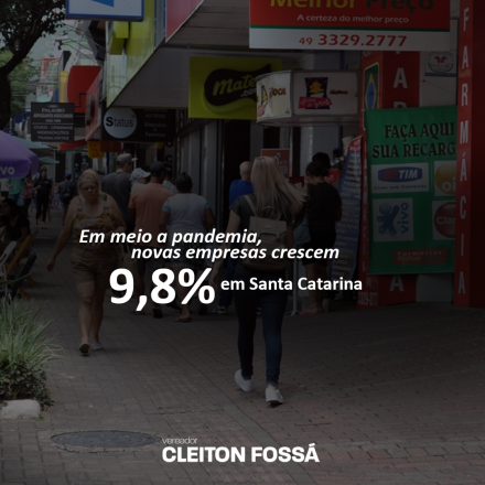 Cleiton Fossá Apesar da pandemia que atinge milhões de pessoas ao redor do mundo, em Santa Catarina, os empreendedores seguem com a confiança em alta. De acordo com um levantamento da Junta Comercial do Estado de Santa...
