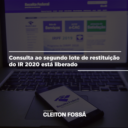 Cleiton Foss A Receita Federal abriu nesta terça-feira (23), a partir das 9h, as consultas ao segundo lote do Imposto de Renda de Pessoa Física 2020. A consulta realizada pelos contribuintes podem ser realizadas pelo site...