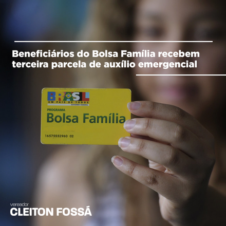 Cleiton Foss A terceira parcela do Auxílio Emergencial será paga nesta segunda-feira, 29, aos beneficiários do Bolsa Família, com Número de Identificação Social (NIS), final 9. Desde o...