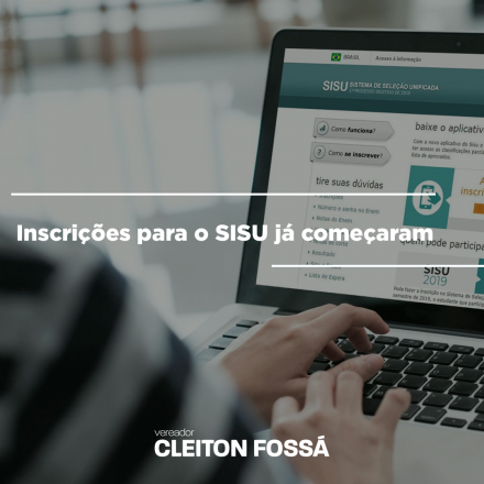 Cleiton Fossá A partir desta terça-feira, 7, os estudantes que participaram do Exame Nacional do Ensino Médio, em 2019, podem se inscrever para o Sistema de Seleção Unificada (Sisu) do meio do ano. O cadastro do...