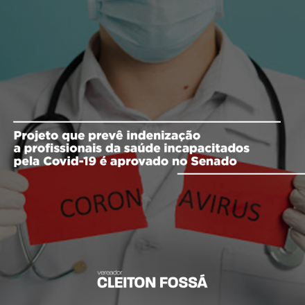 Cleiton Foss No início desta semana foi aprovado no Senado brasileiro, por 76 votos a favor e nenhum voto contrário, o projeto que permite indenização da União, de pelo menos R$ 50 mil aos profissionais da...