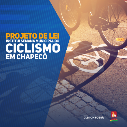 Cleiton Fossá Mais saúde, mobilidade urbana, cuidado com o meio ambiente e qualidade de vida para os chapecoenses. Com o Projeto de Lei 9/2020, de autoria de Cleiton Fossá, a ideia é instituir a Semana Municipal do...