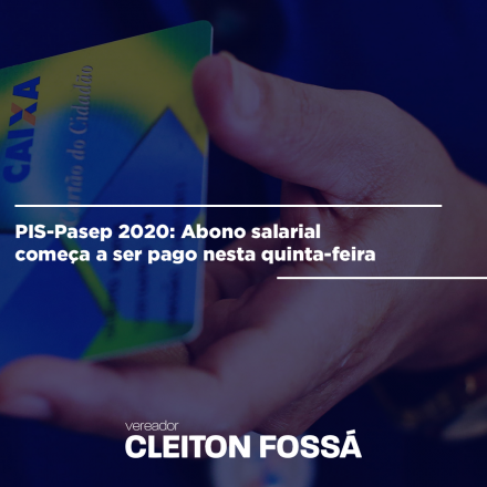 Cleiton Fossá Começa a ser pago nesta quinta-feira, 16, o abono salarial 2020/2021 de até R$ 1.045 a trabalhadores nascidos em julho (PIS) ou com benefício final 0 (Pasep), que não tenham conta nos bancos do Estado....