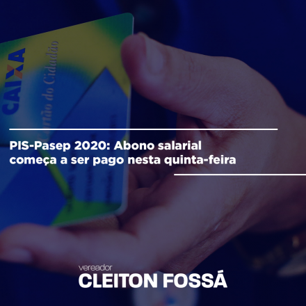 Cleiton Foss Começa a ser pago nesta quinta-feira, 16, o abono salarial 2020/2021 de até R$ 1.045 a trabalhadores nascidos em julho (PIS) ou com benefício final 0 (Pasep), que não tenham conta nos bancos do Estado....